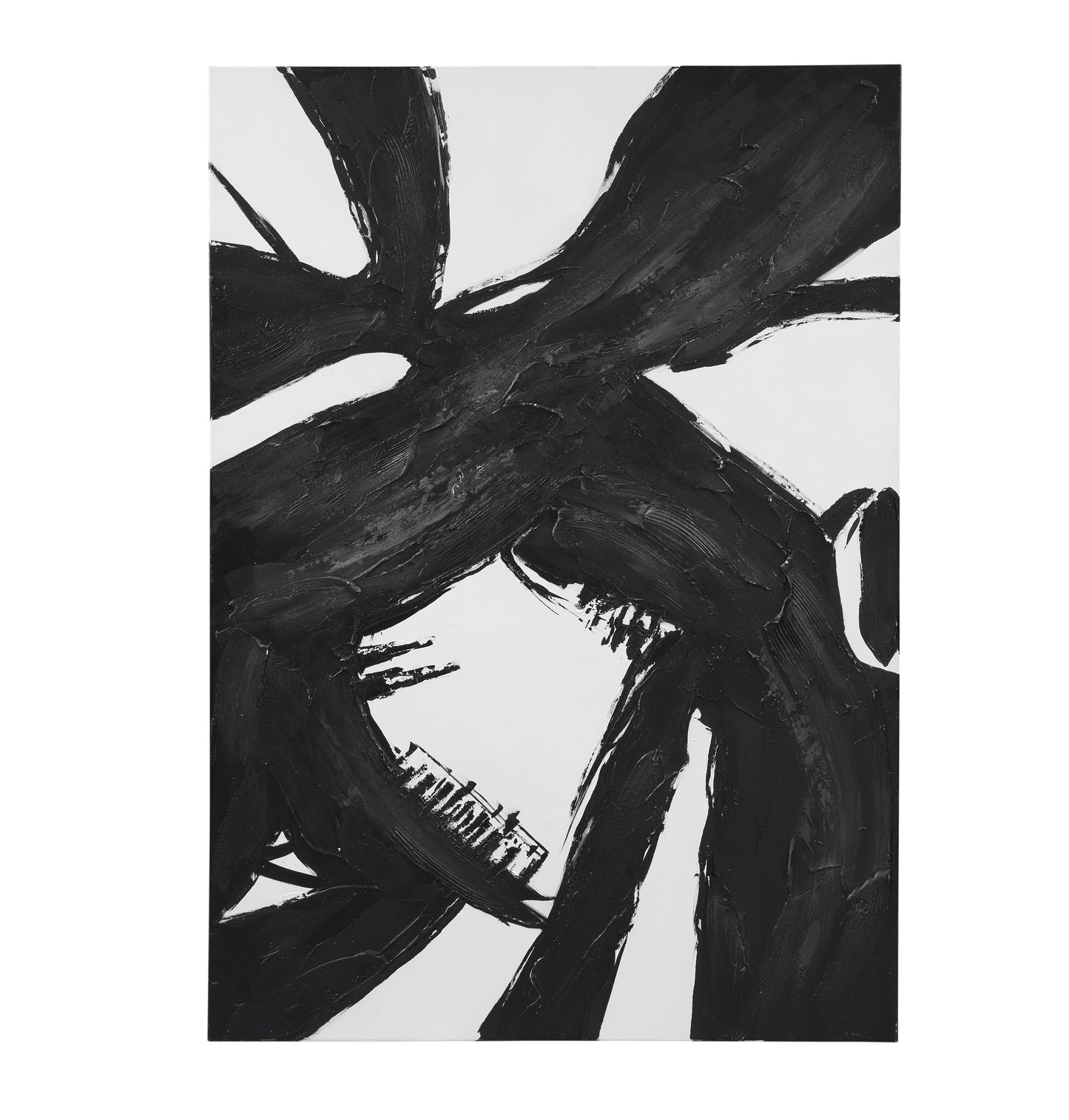 Franz Canvas Art - White / Black