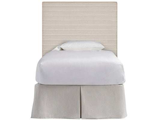 Drift - Upholstered Twin Headboard - Beige / Gray