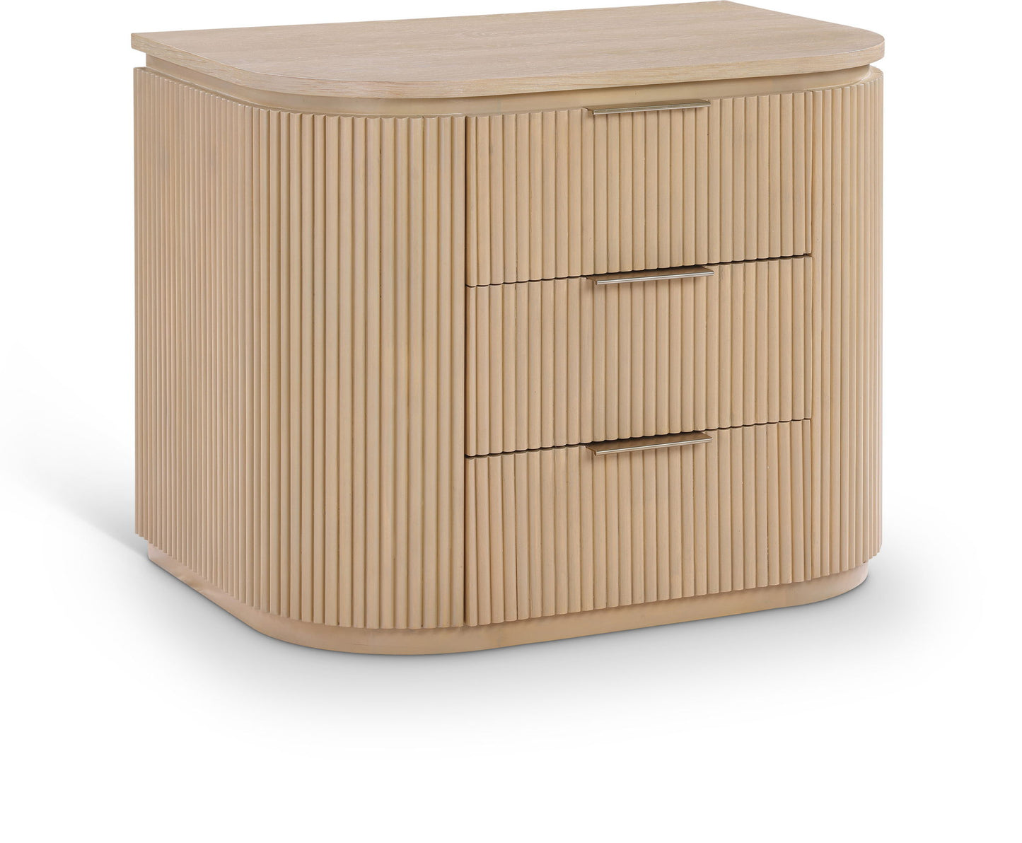 Astrid - Solid Wood And Oak Veneer Nightstand
