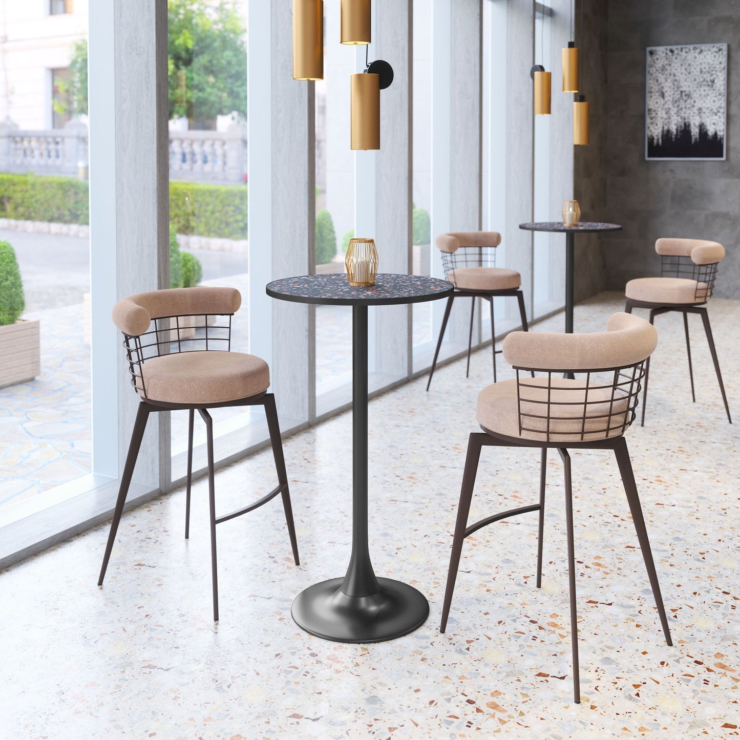 Saku - Swivel Barstool