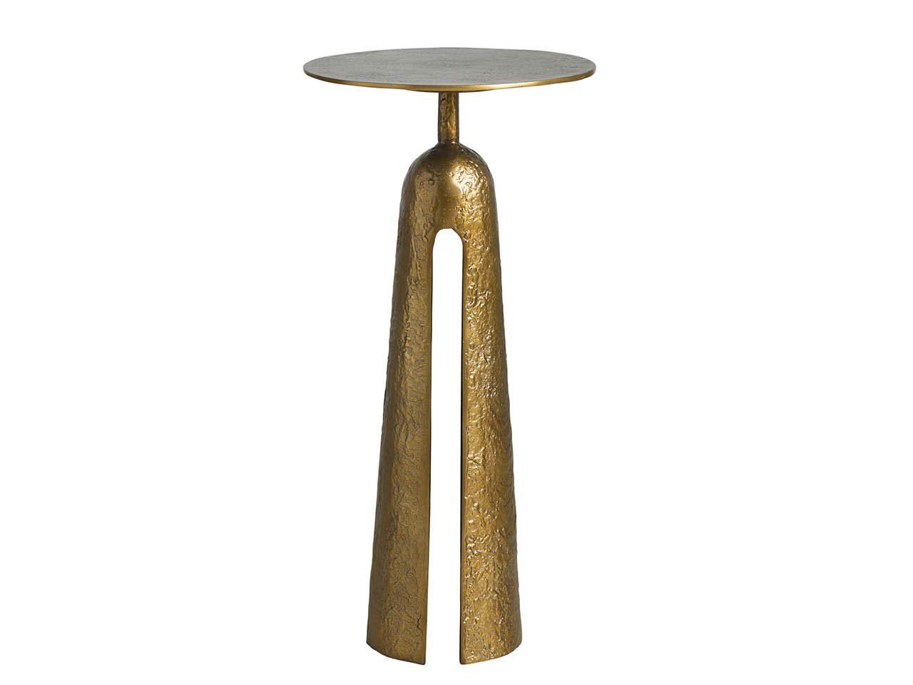 Modern - Metal Martini Table - Gold / Gray