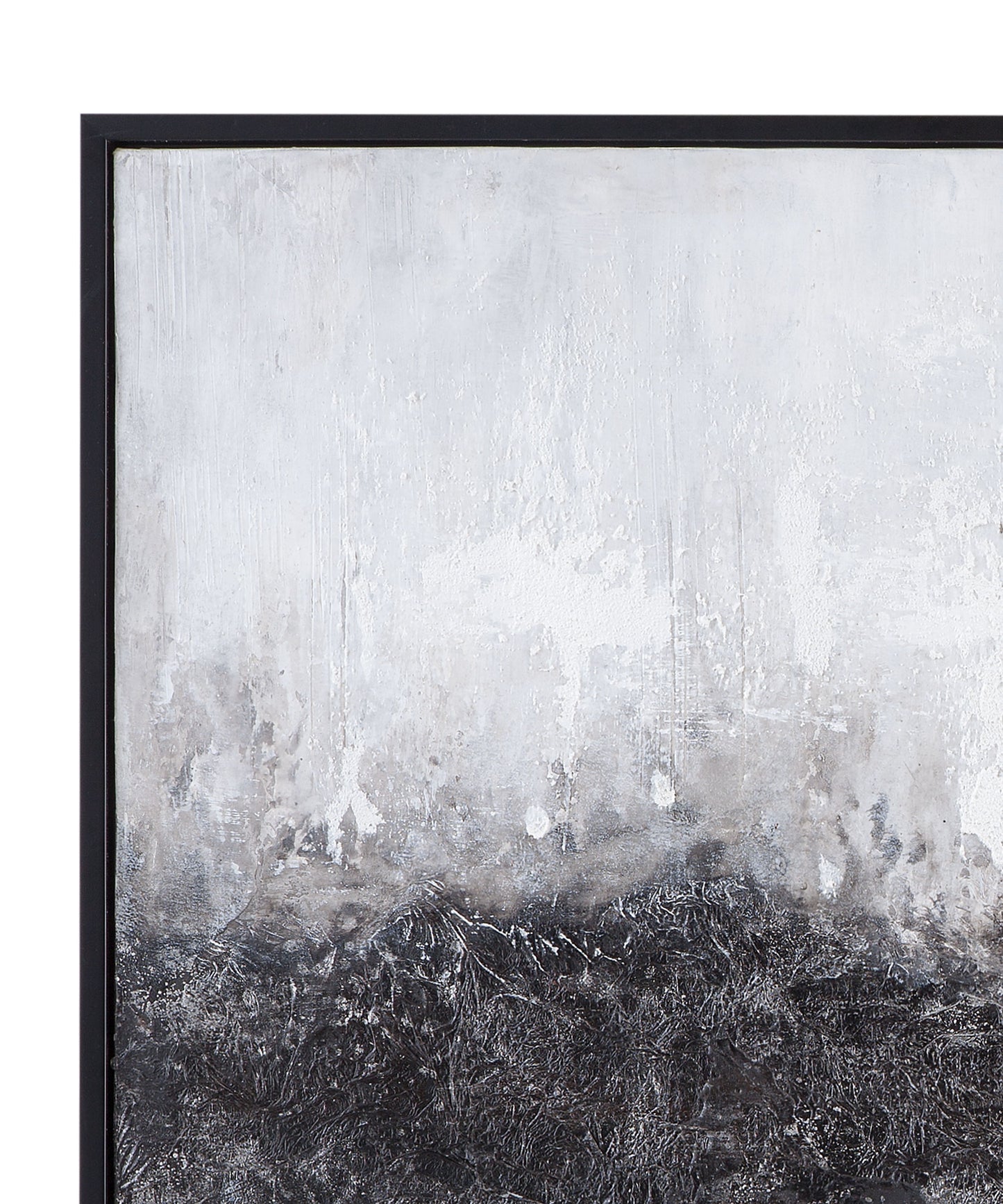 Divided Framed Canvas - Gray / Black