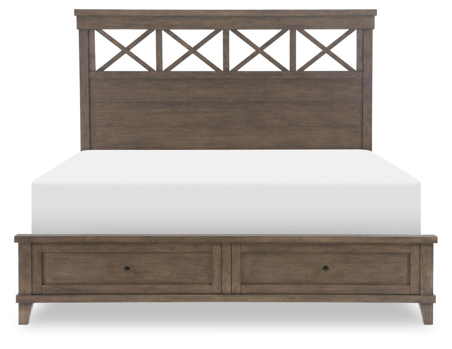 XXX's And OOO's - Complete Panel Bed With Storage Footboard