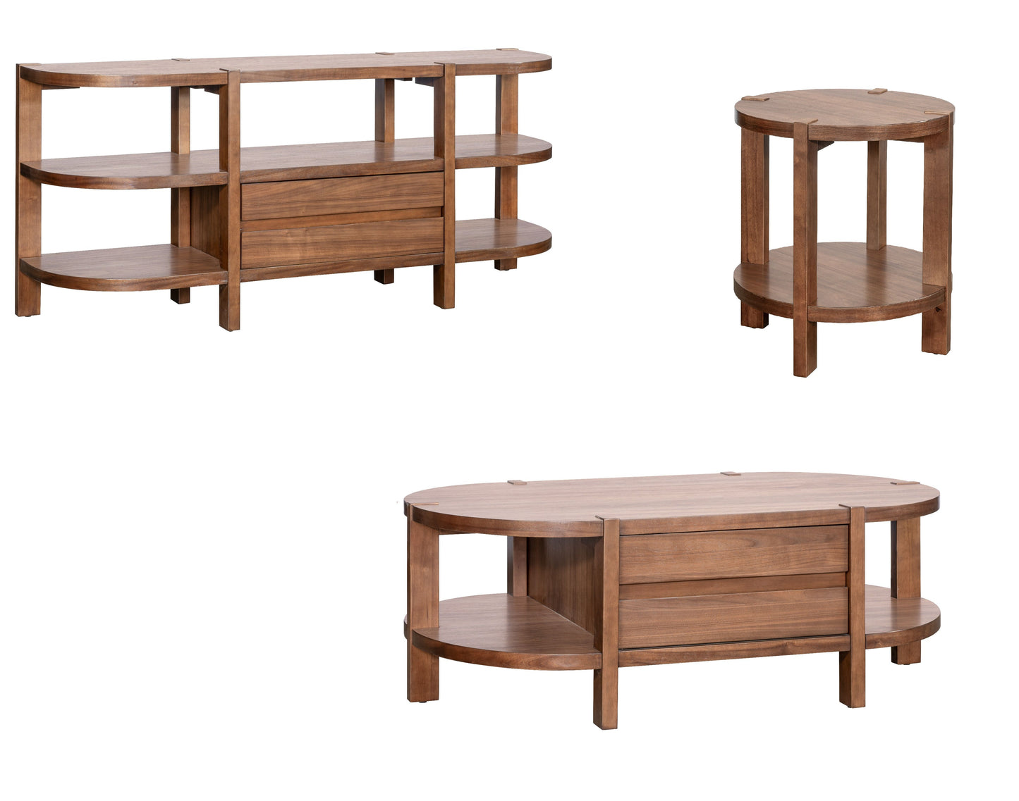 Winston - End Table - Warm Walnut