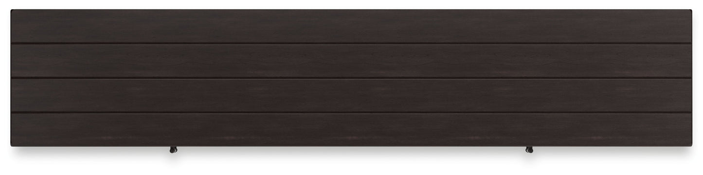 Darborn - XL TV Stand W/Fireplace Option - Gray / Brown