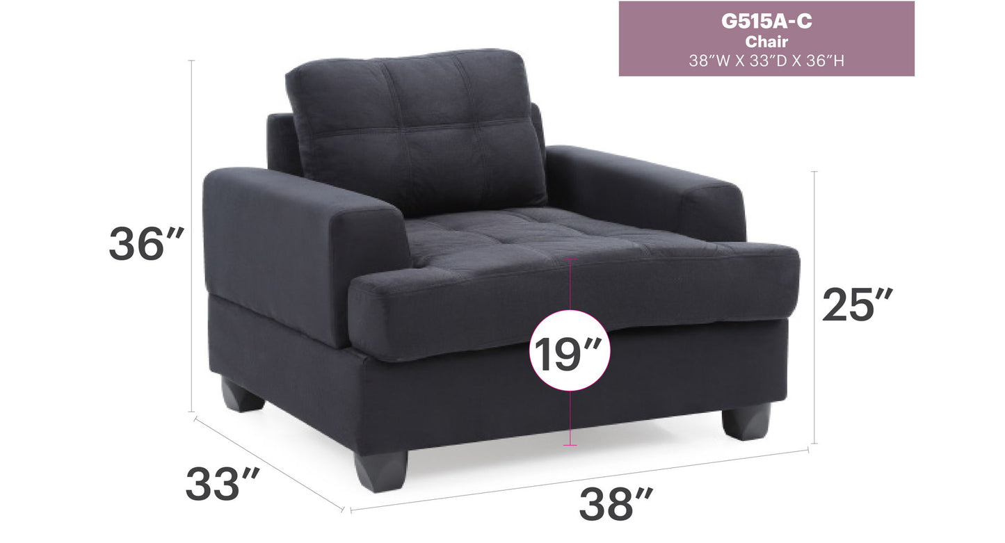 Sandridge - 36" Chair - Black