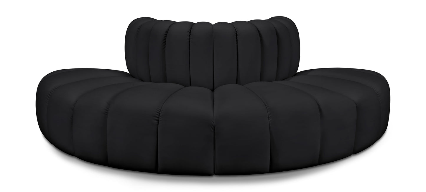 Arc - Faux Leather 4 Piece Modular Sofa