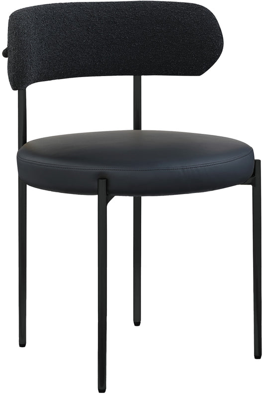 Beacon - Faux Leather Dining Chair With Black Legs (Set of 2)