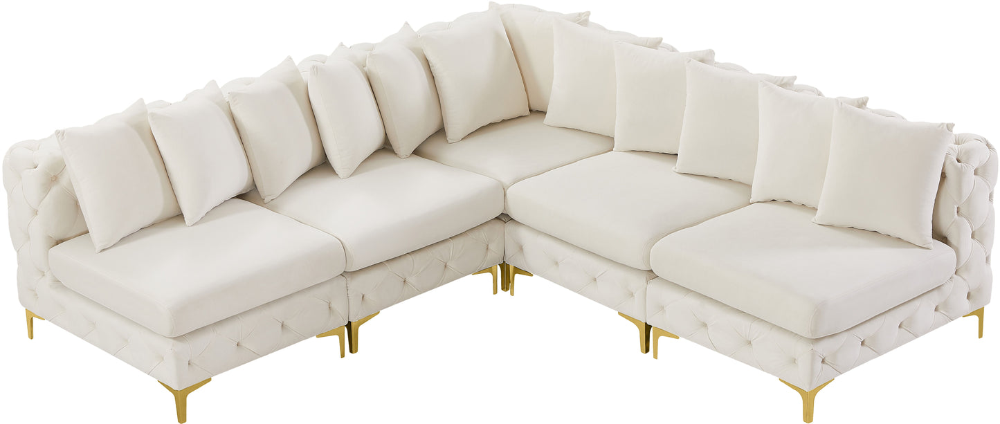 Tremblay - Modular Sectional 5 Piece - Cream - Modern & Contemporary