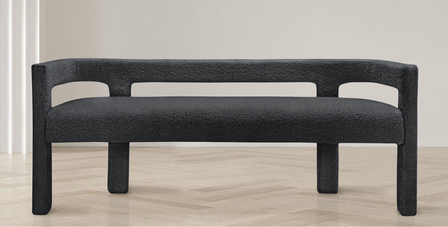 Athena - Boucle Fabric Bench