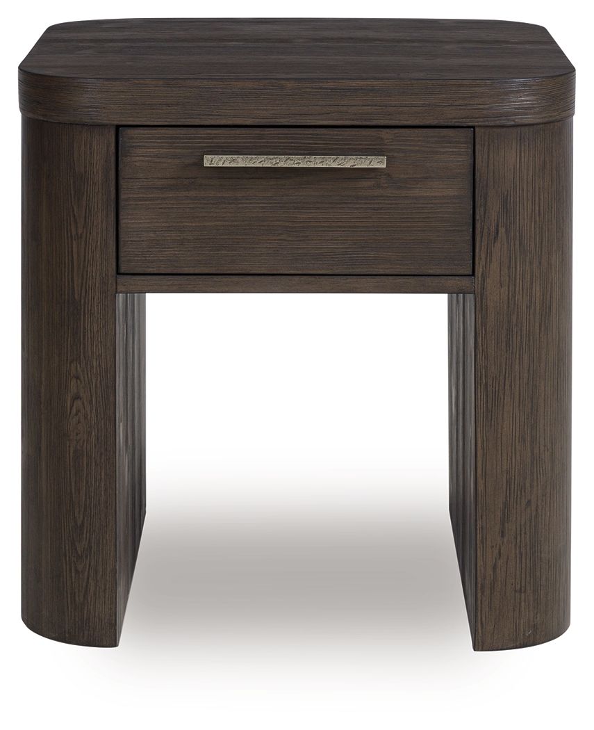 Neo - Square End Table - Rich Brown