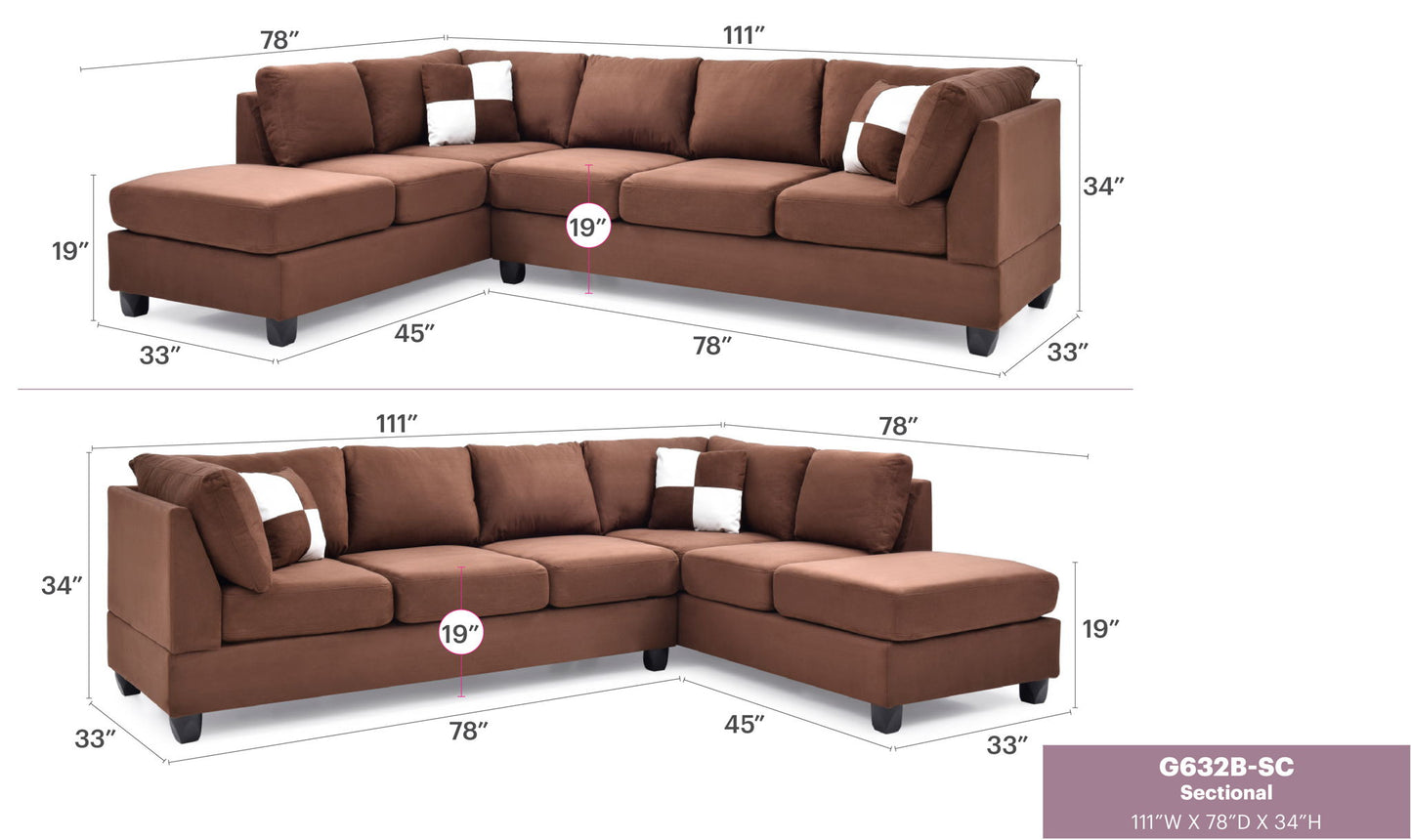 Glory Furniture - Malone - Sectional