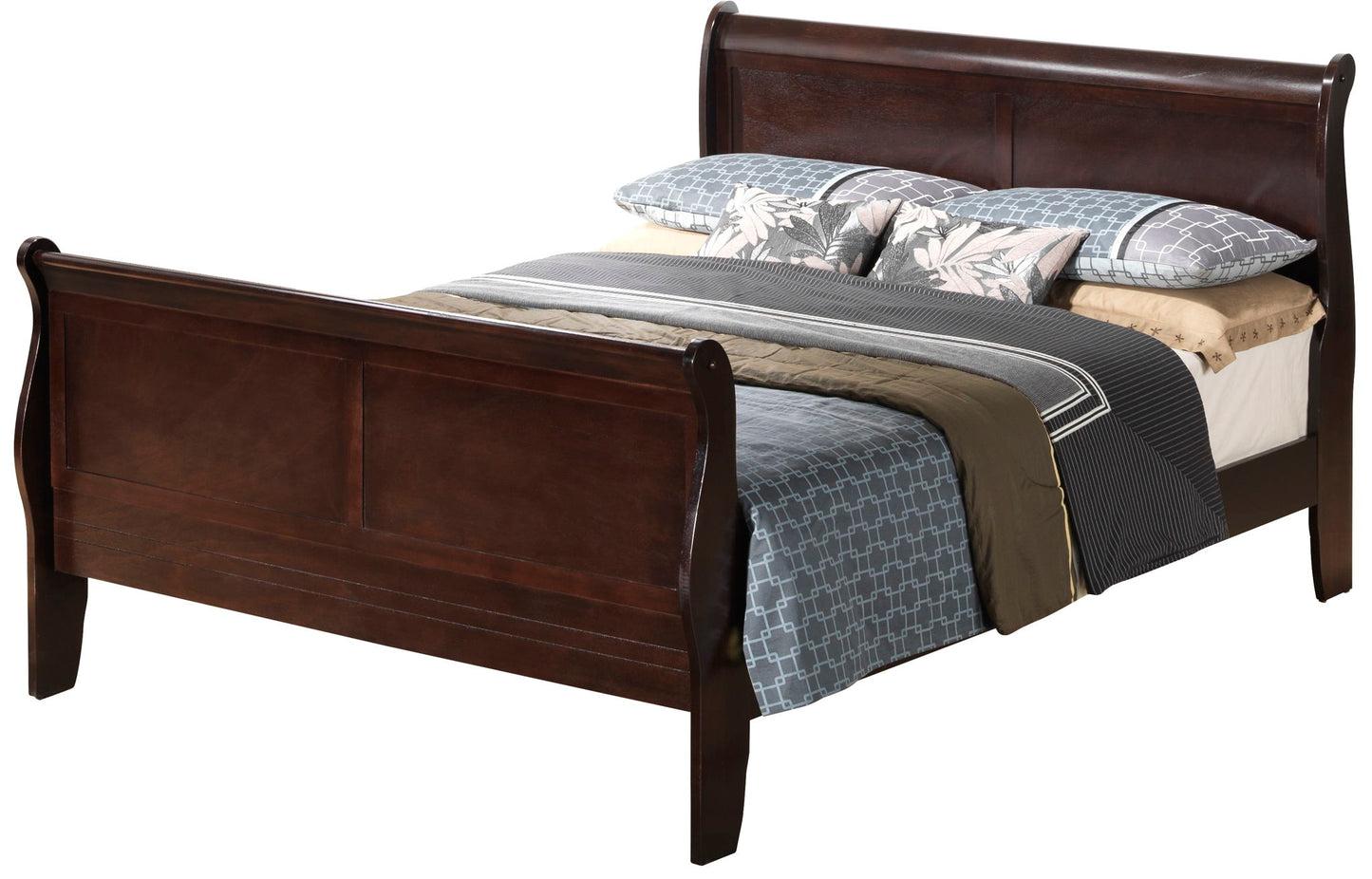 Glory Furniture - Louis Phillipe - Sleigh Bed