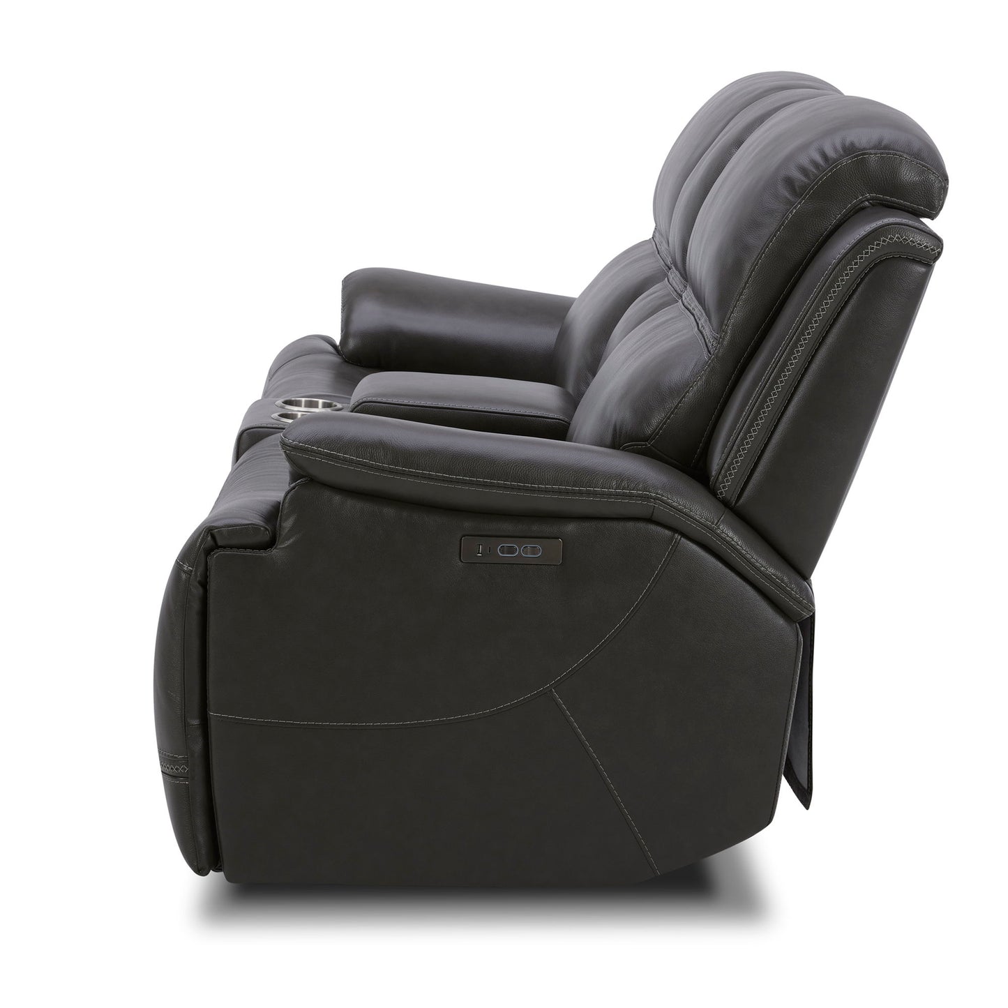 Bentley - Loveseat With Console P2 & ZG - Graphite