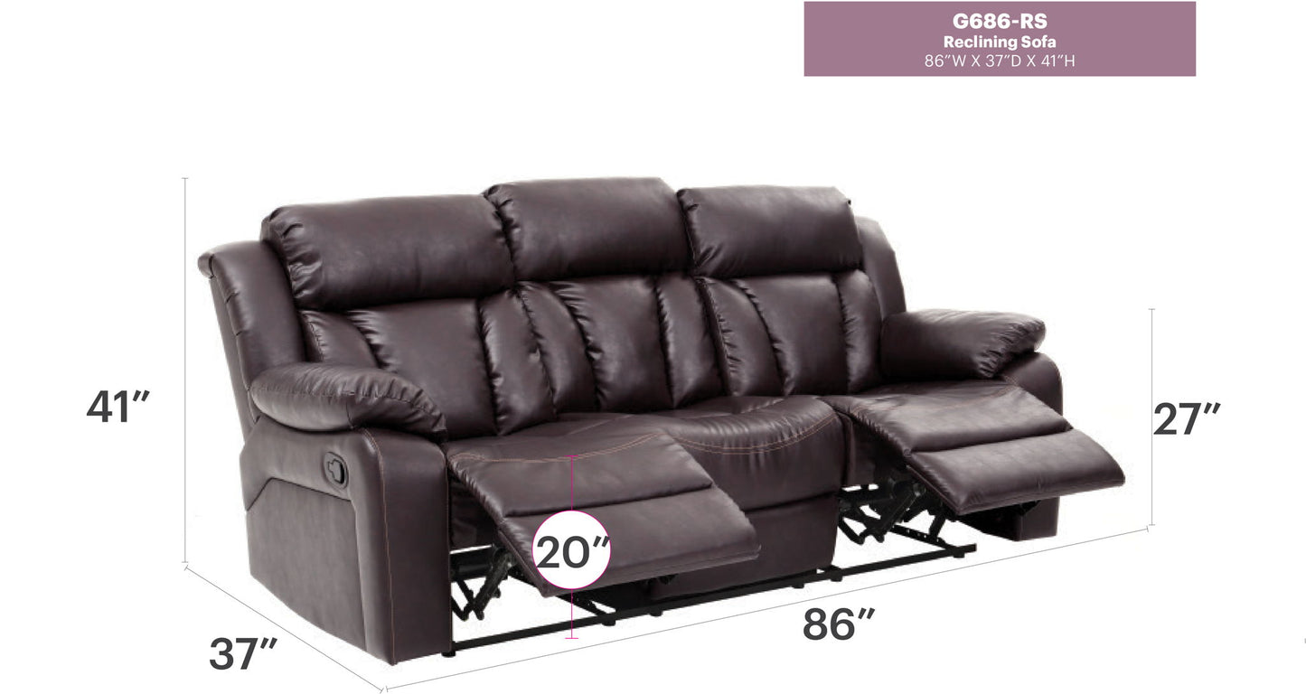 Glory Furniture - Daria - Reclining Sofa