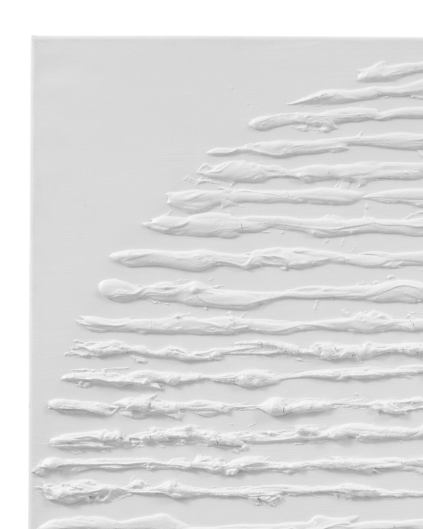 Textured Circle Canvas Art - White