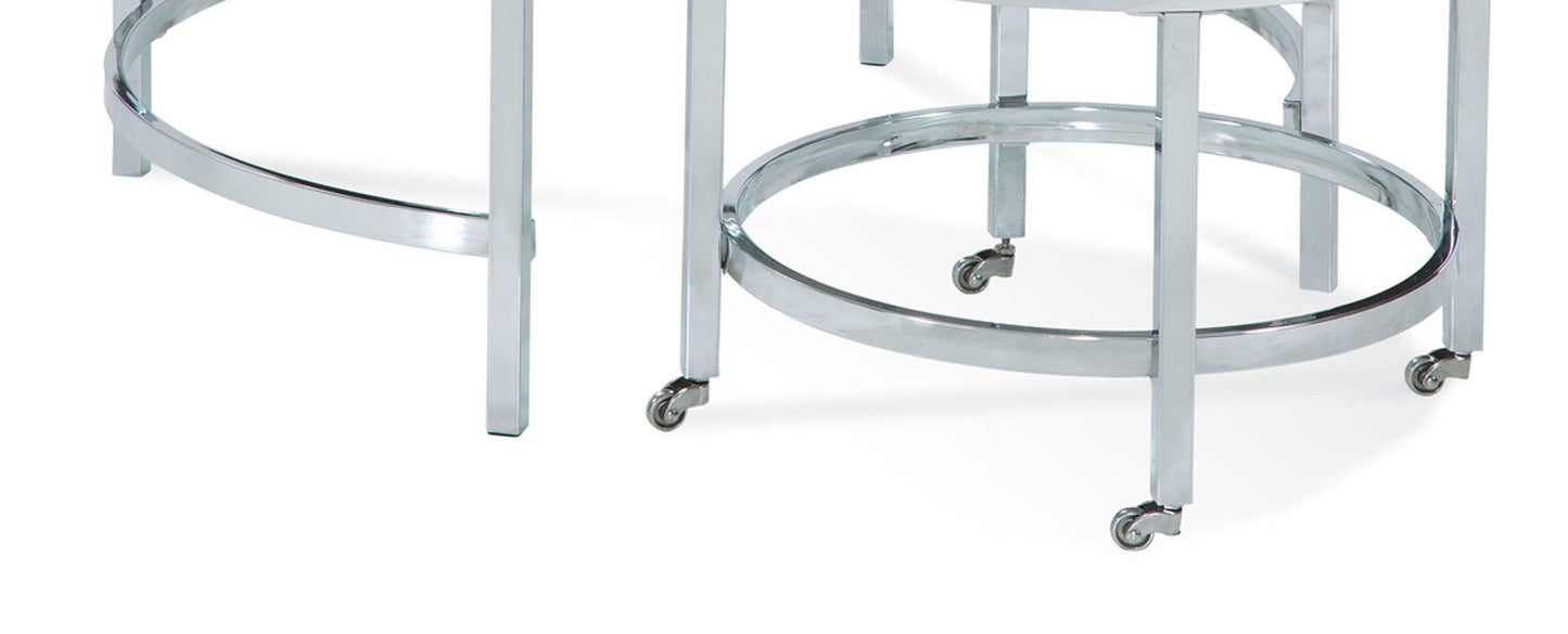 Jadyn - Round Nesting Cocktail Tables - Glass