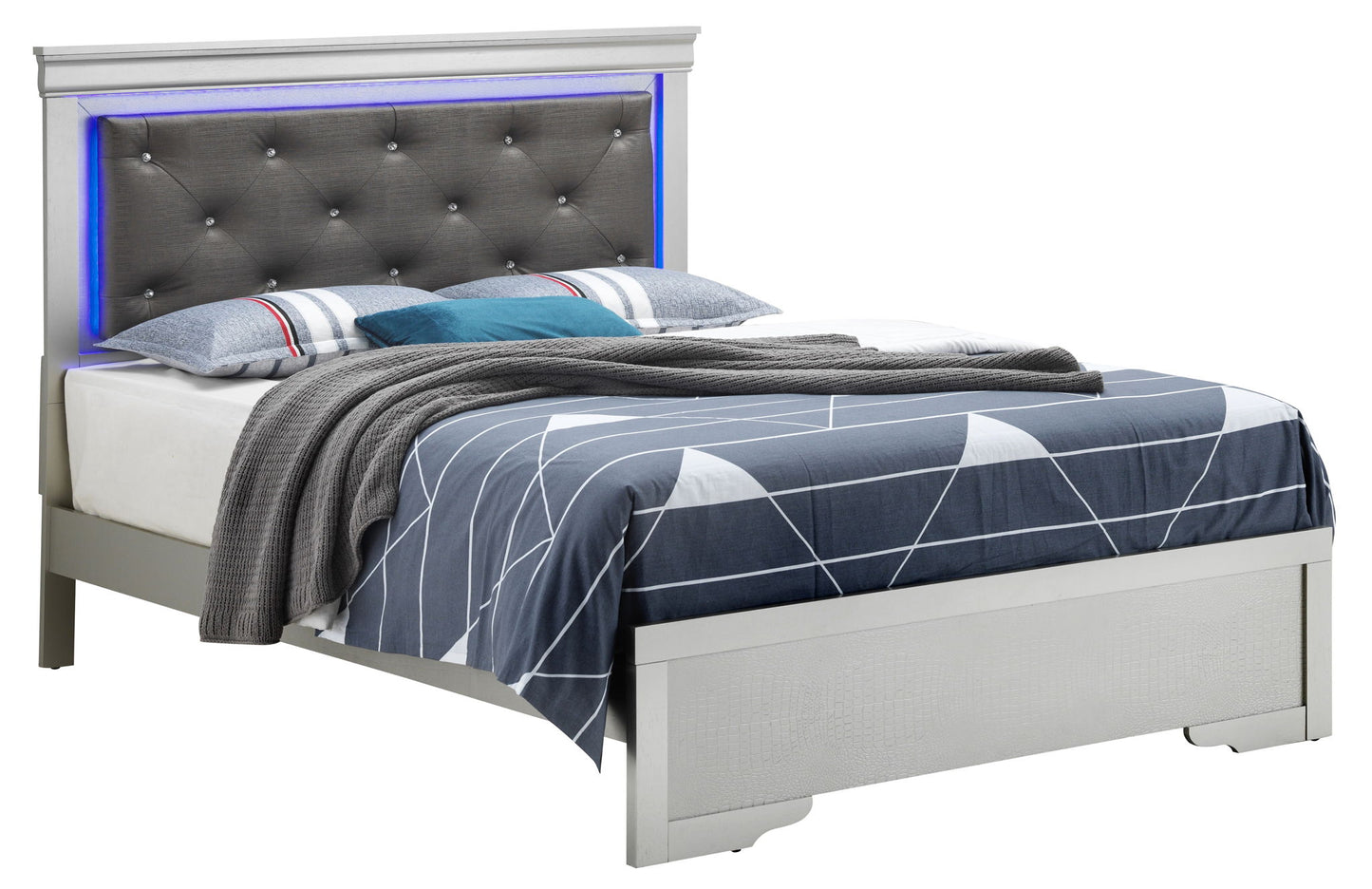 Glory Furniture - Lorana - Bed With LED Headboard