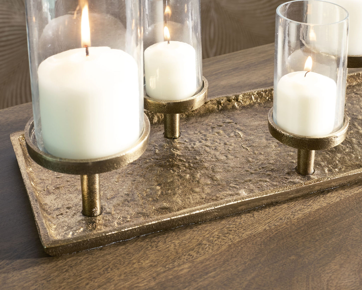 Wallmond - Candle Holder - Antique Brass Finish