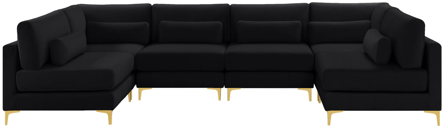 Julia - Modular Sectional 6 Piece - Black