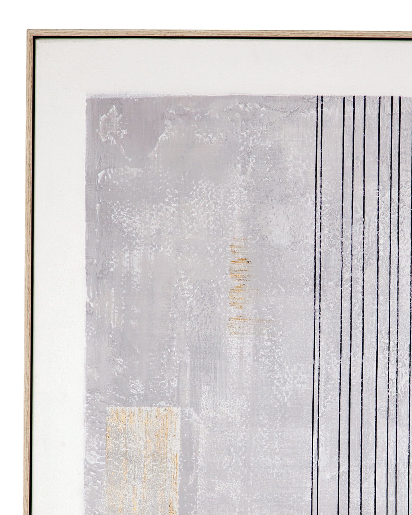 Razi Framed Canvas (Set of 3) - Gray