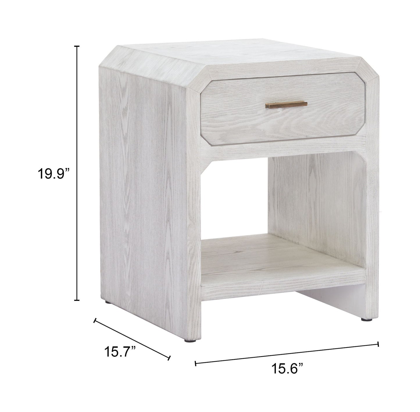 Yume - Side Table - Oak White