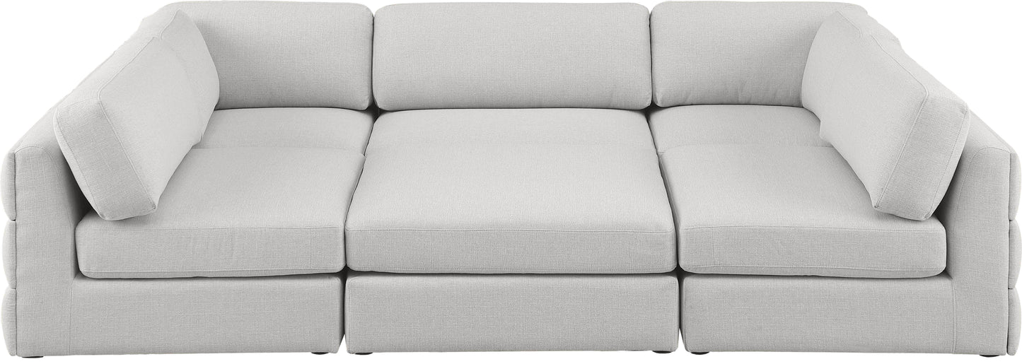 Beckham - Modular Sectional 6 Piece - Beige - Fabric