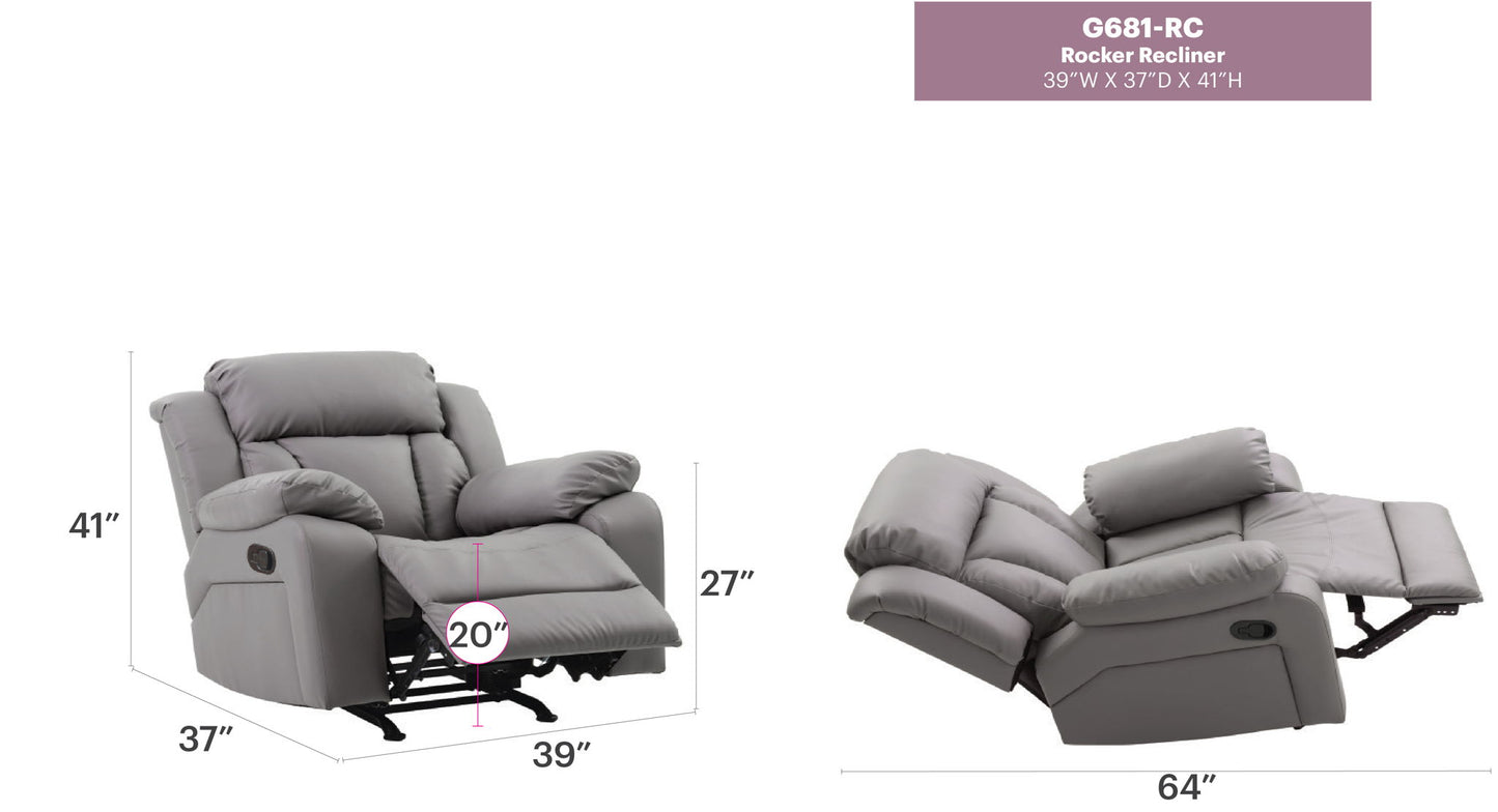 Glory Furniture - Daria - Rocker Recliner