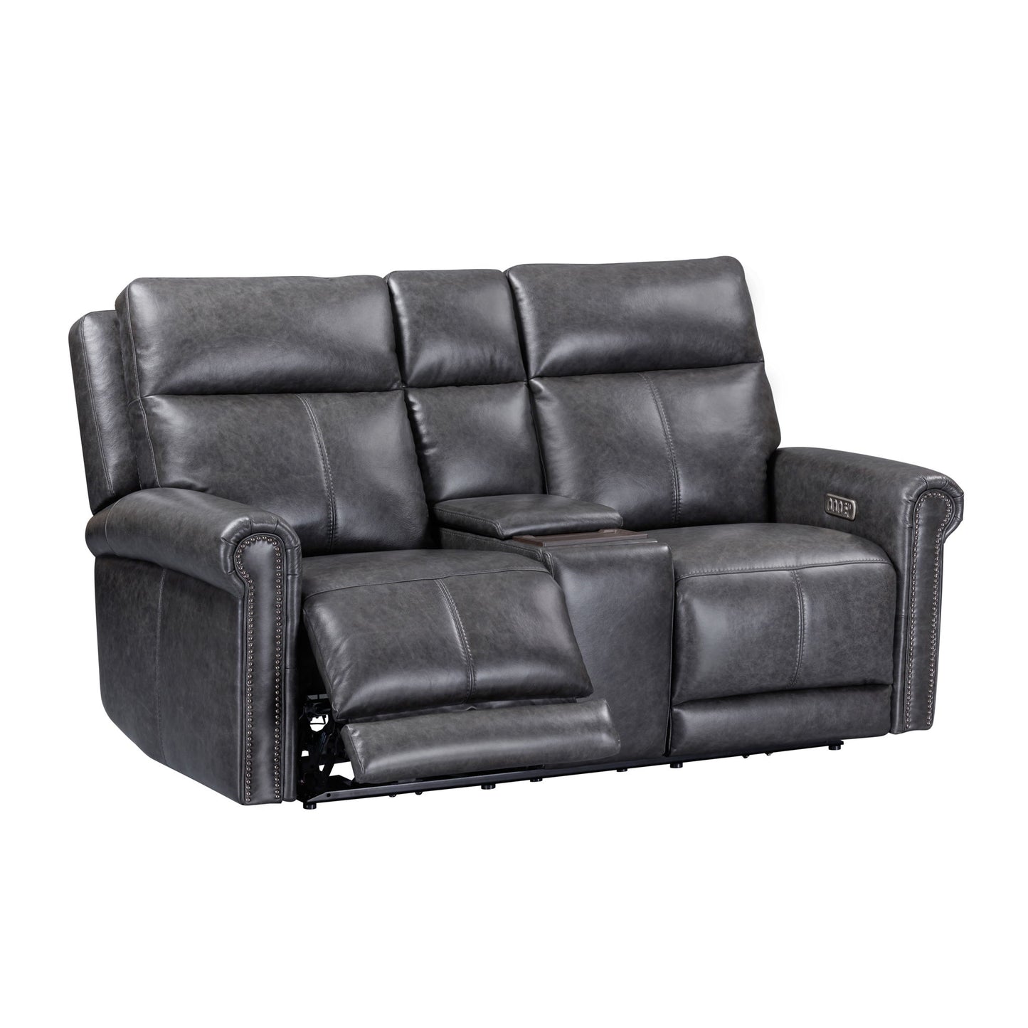 Alexander - Power Reclining Loveseat With Console, Power Headrest & Lumbar
