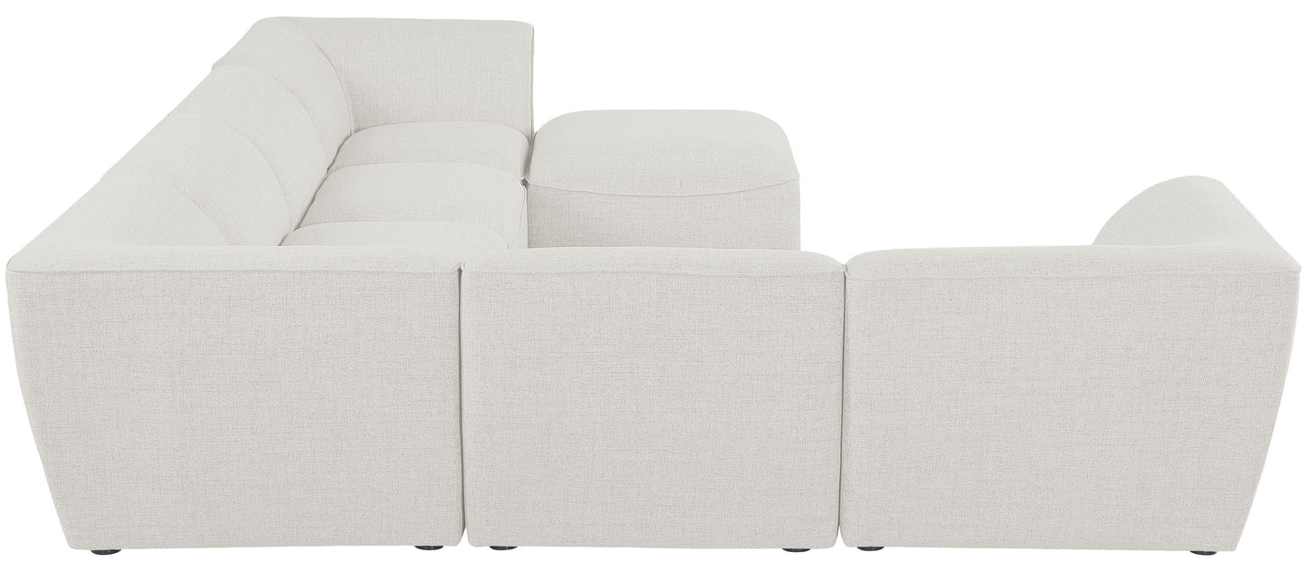 Miramar - Modular Sectional 7 Piece - Cream - Fabric