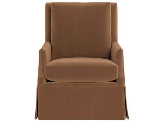 Curated - Jocelyn Swivel Glider Chair - Dark Brown