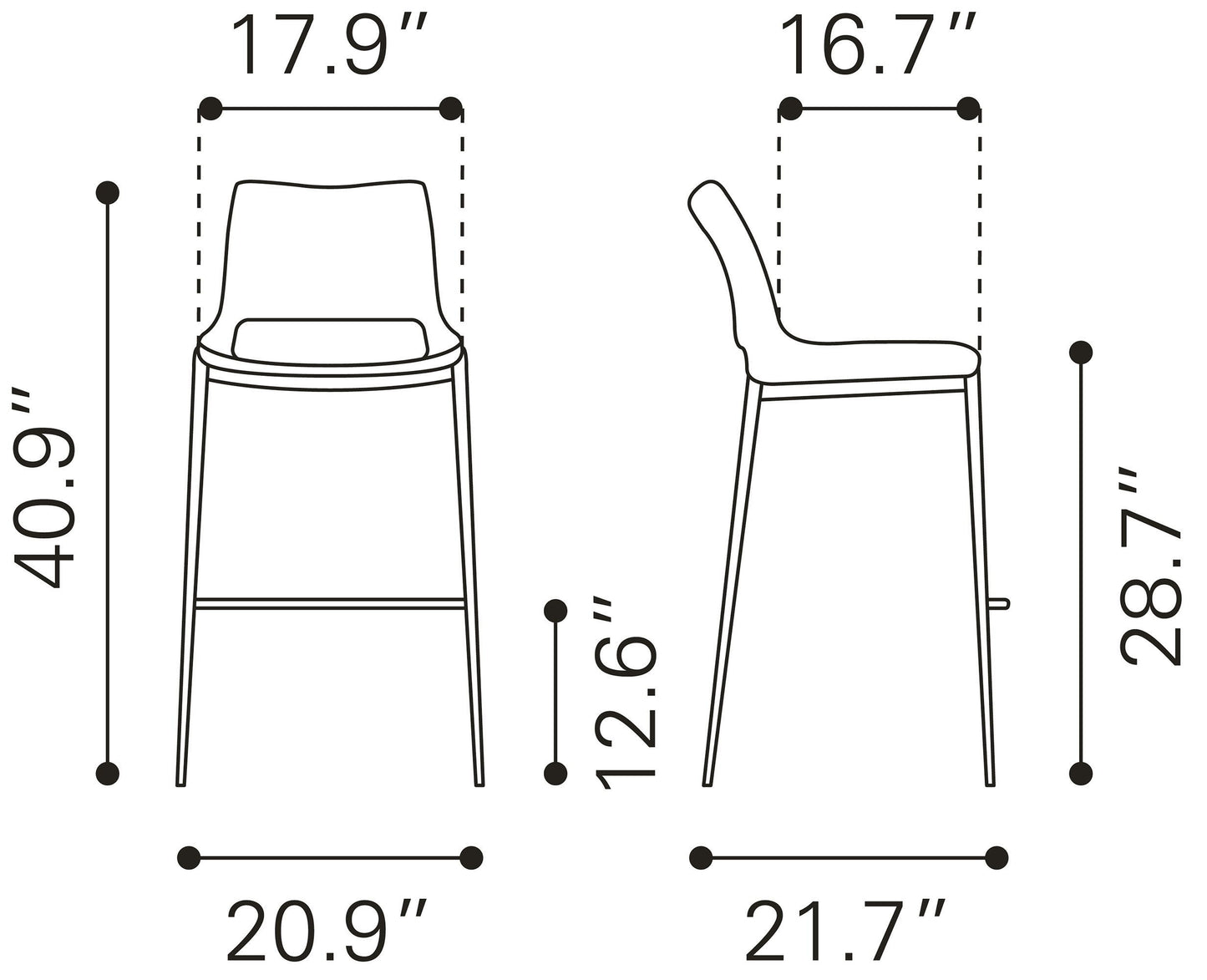 Ace - Bar Chair (Set of 2)