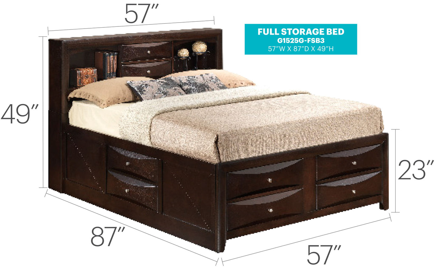 Glory Furniture - Marilla - Storage Bed