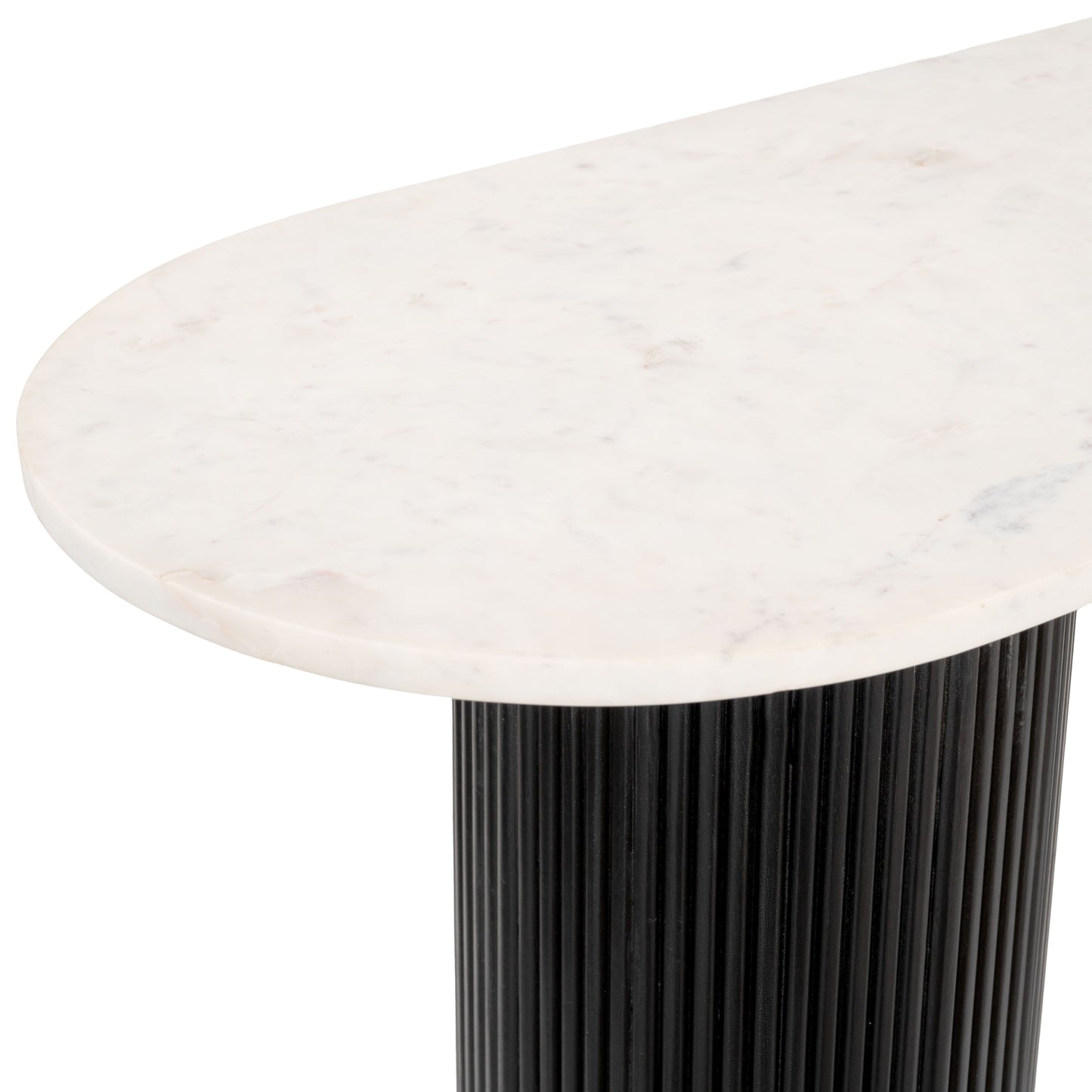 Izola - Console Table - White / Black