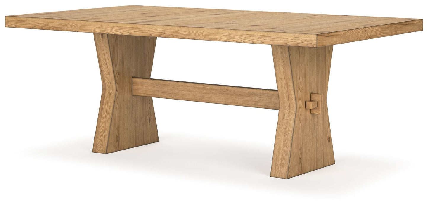 Galliden - Rectangular Dining Room Table - Light Brown