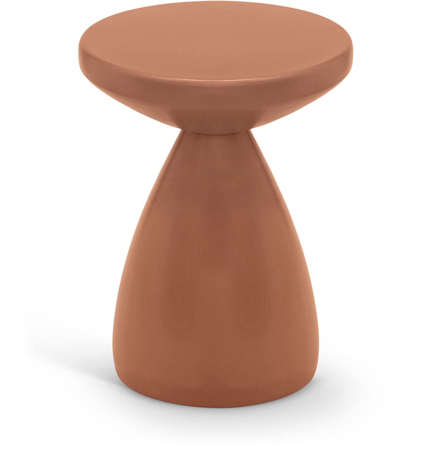 Anika - Iron End Table - Terracotta