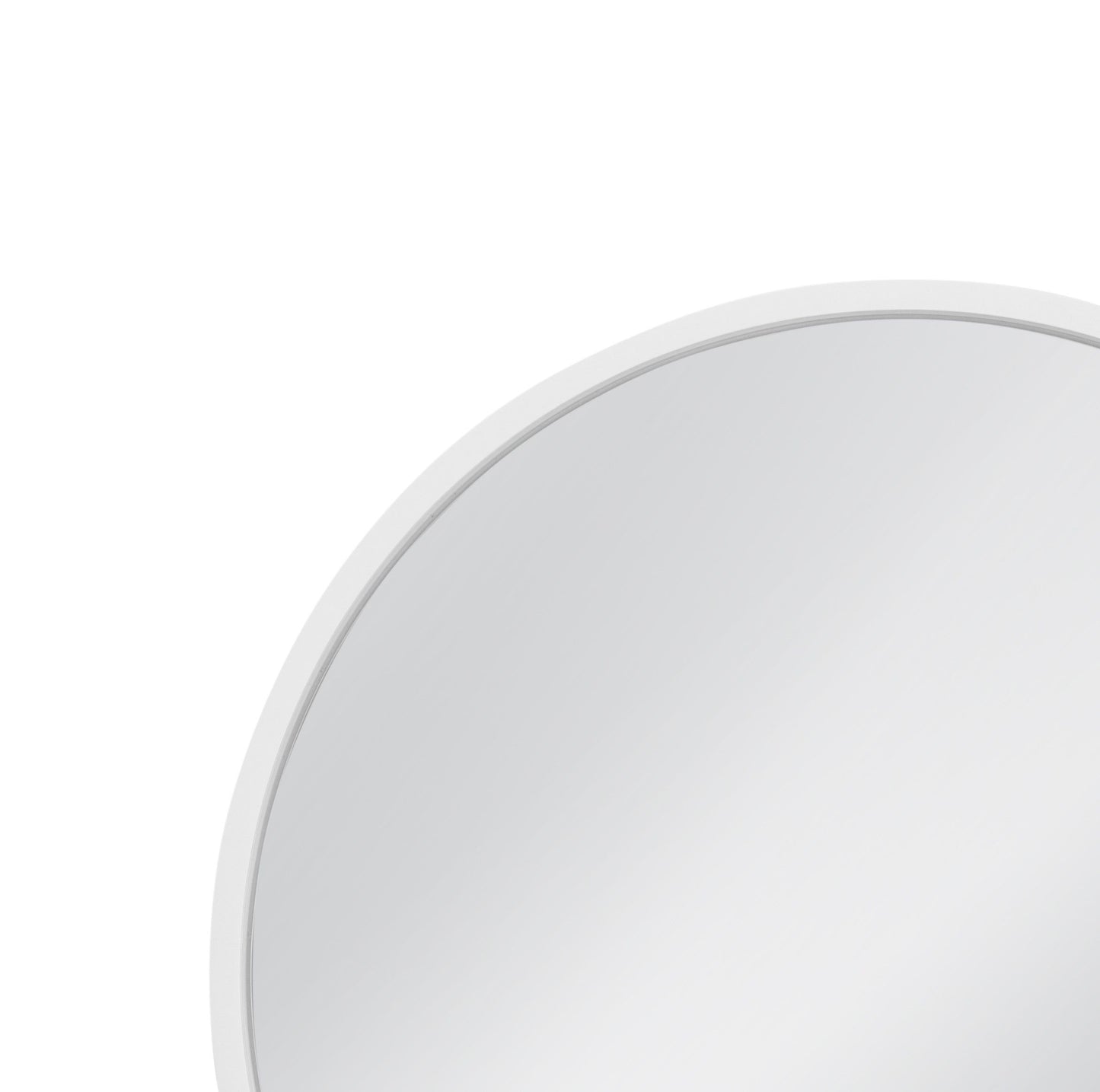 Cyprus - Wall Mirror - Glossy White