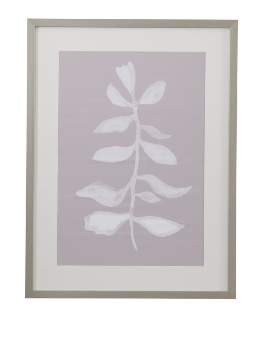 Fresh Leaves I Framed Print - Gray