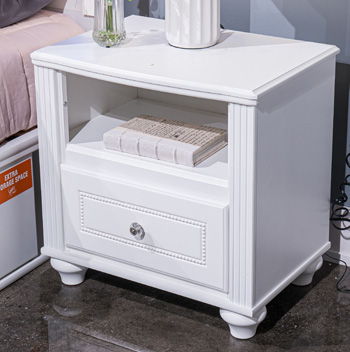Kozlani - One Drawer Night Stand - White