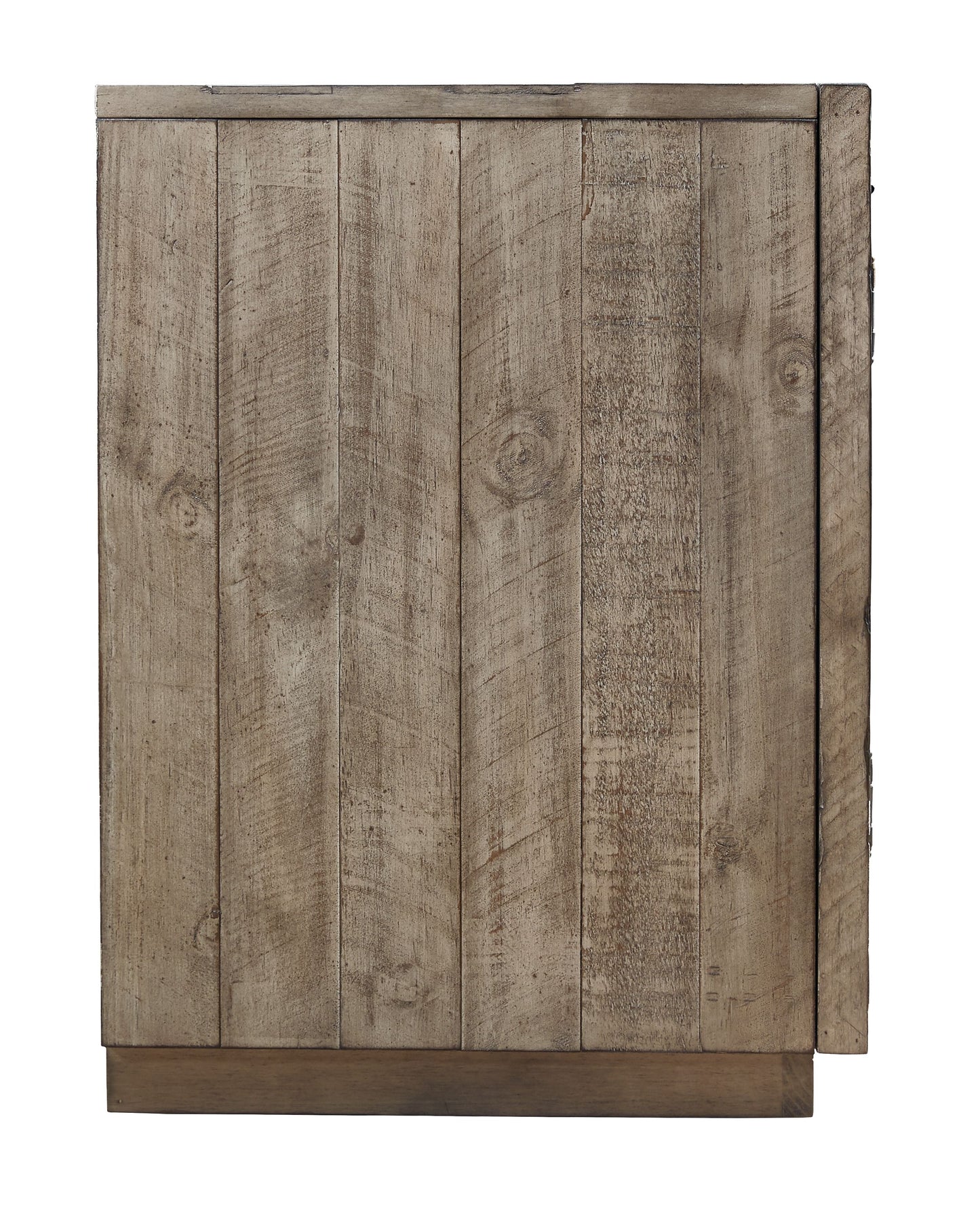 Krystanza - XL TV Stand w/Fireplace Option - Weathered Gray