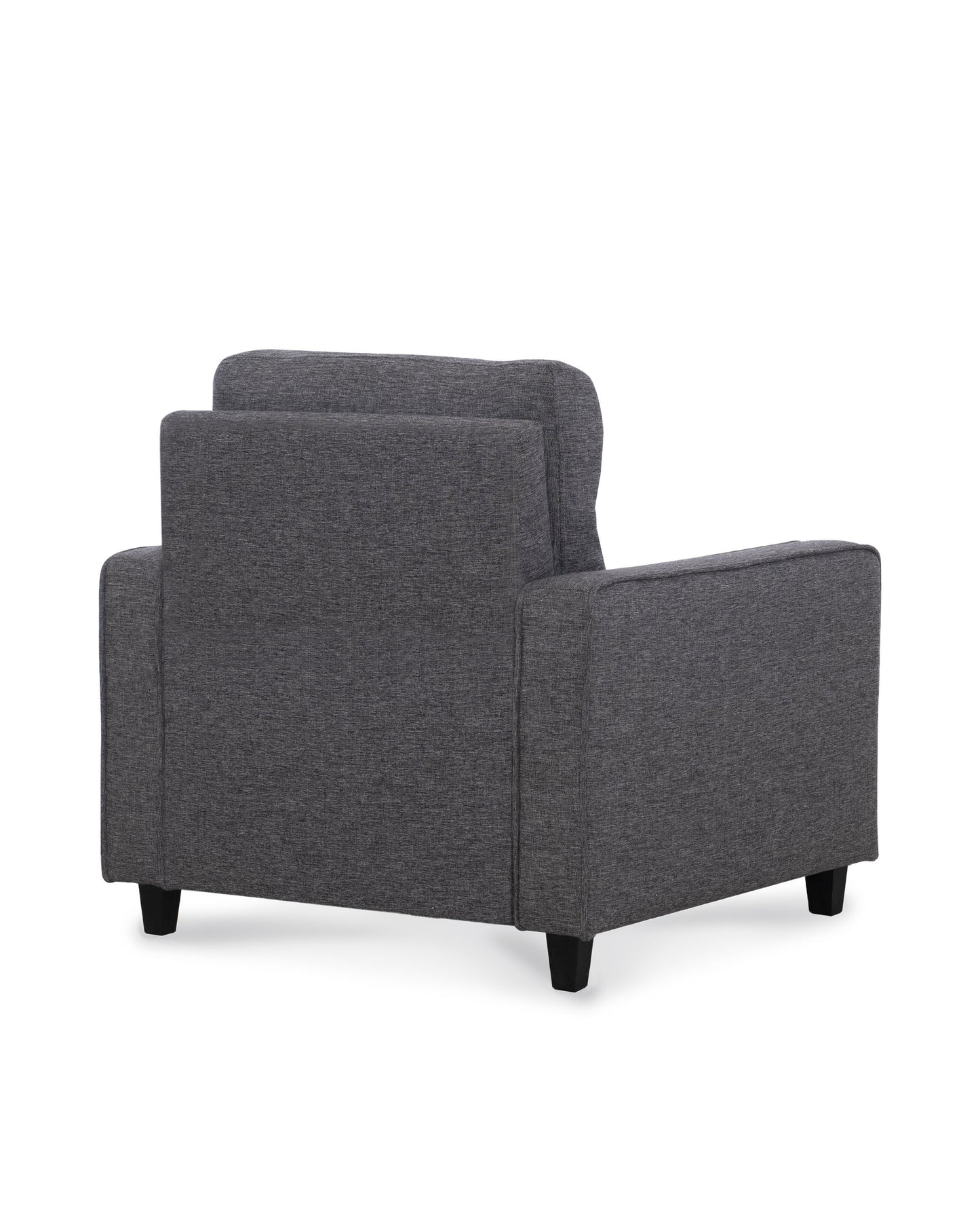 Nolan - Channeled Chair - Medium Gray Velvet