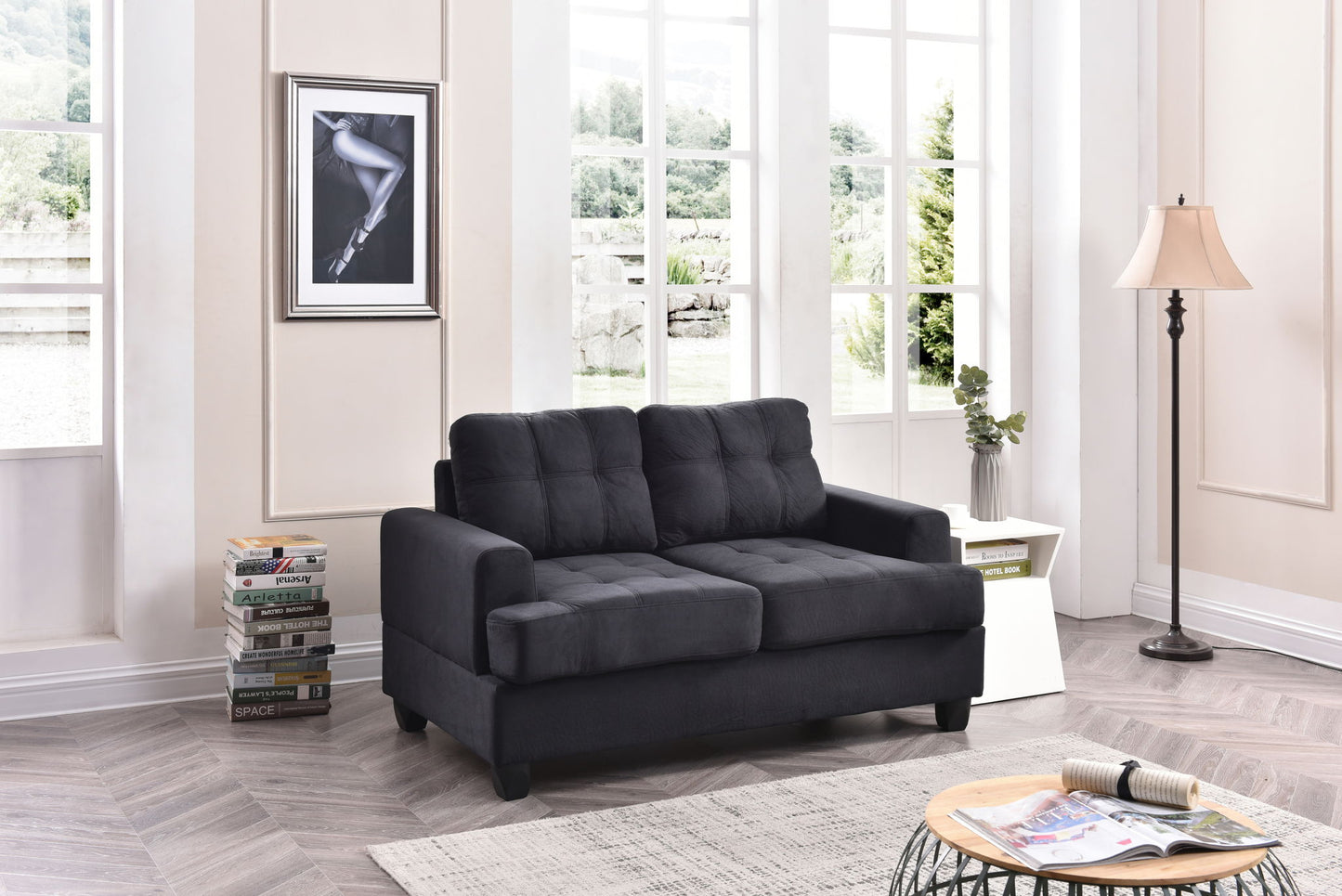 Sandridge - 36" Loveseat - Black