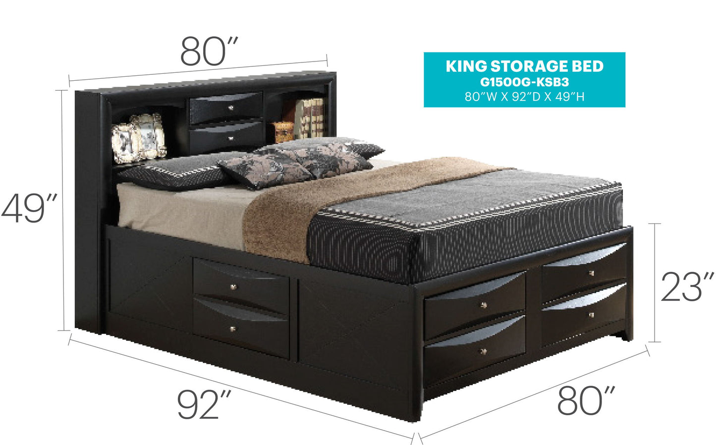 Glory Furniture - Marilla - Storage Bed