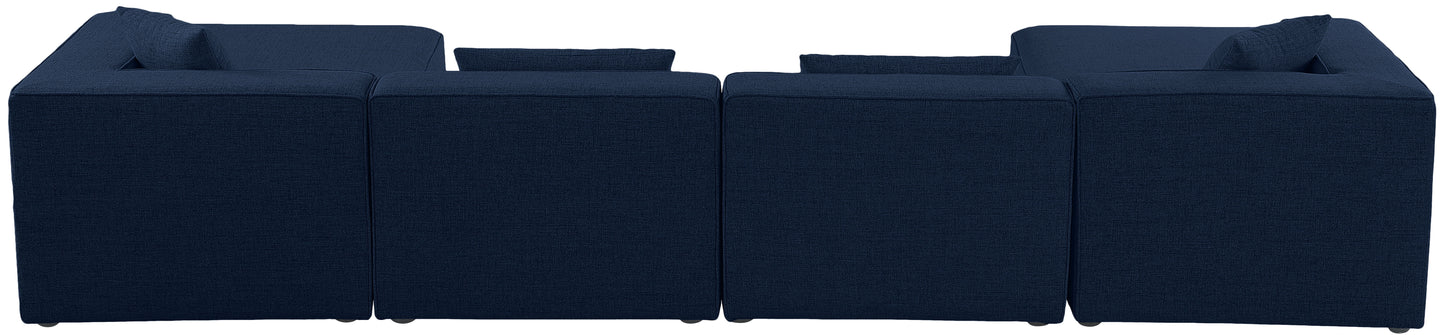 Cube - Modular Sectional 6 Piece - Navy - Modern & Contemporary