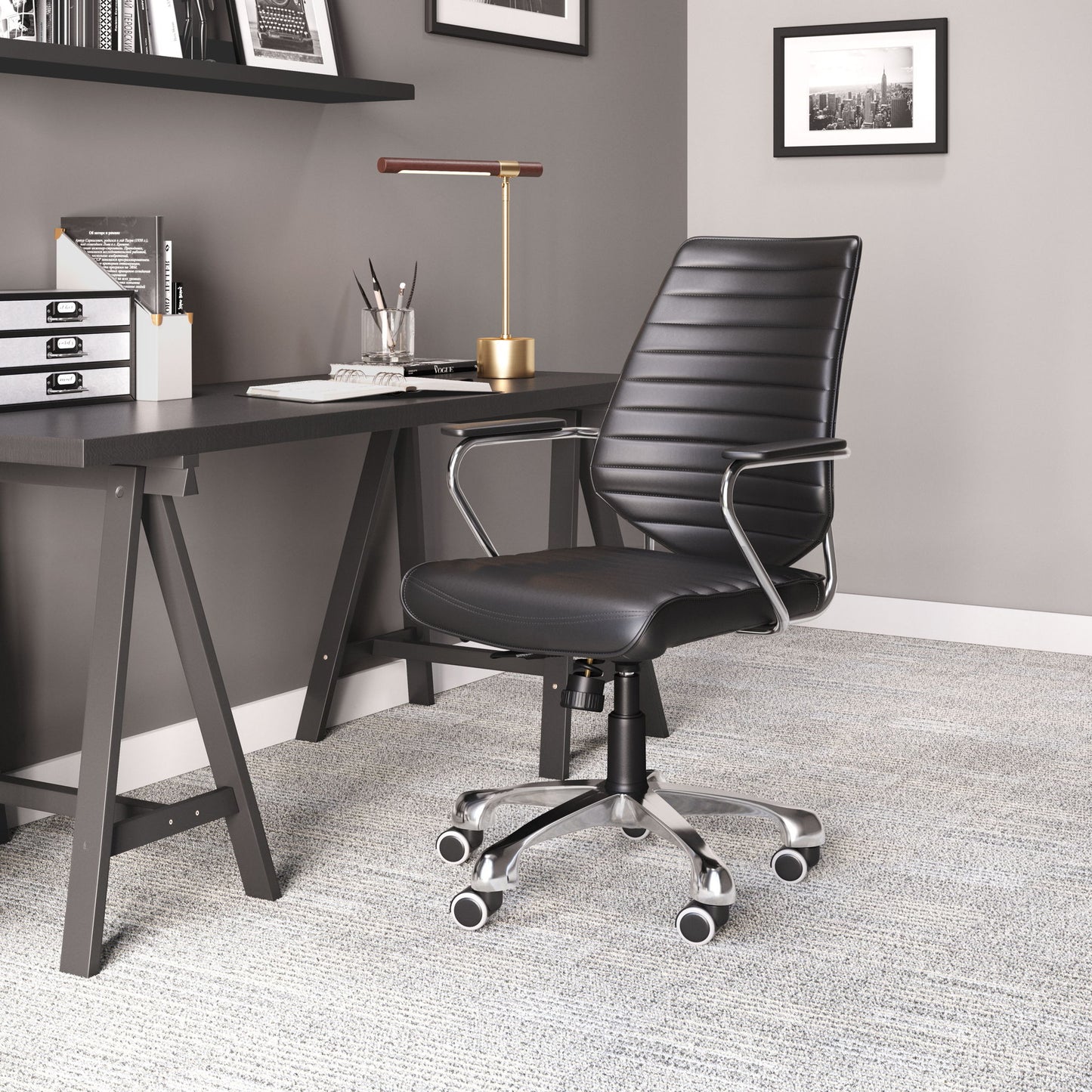 Enterprise - Low Back Office Chair - Black