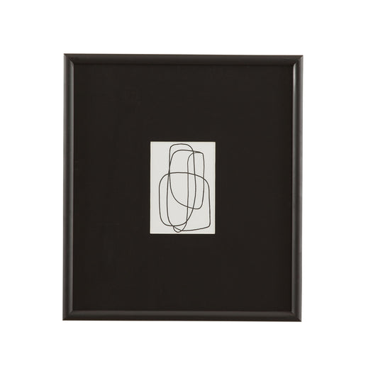 Form Study XI Framed Print - Black