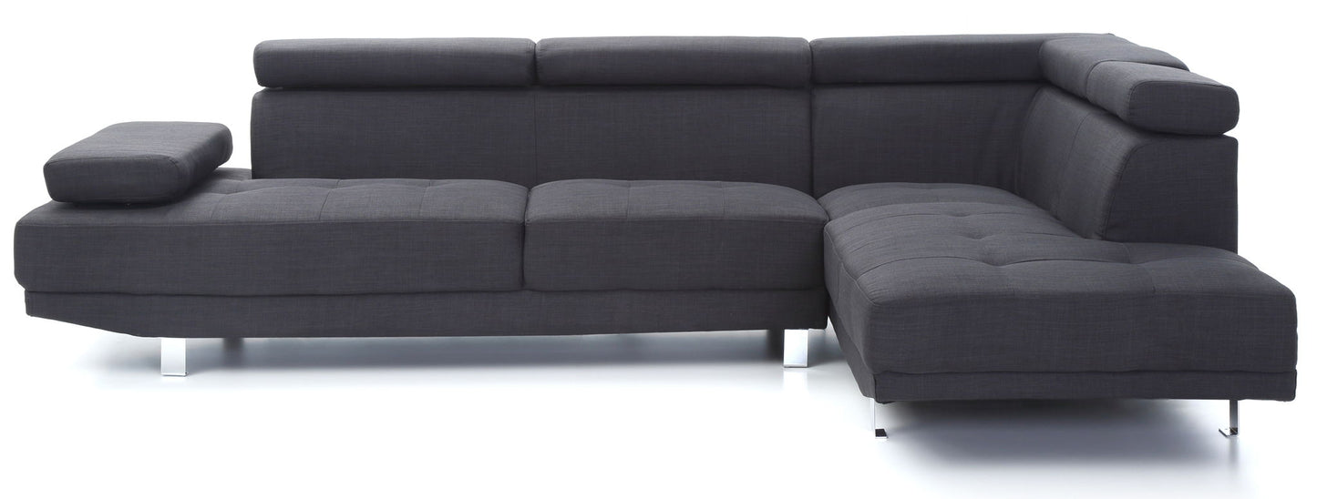 Riveredge - Fabric Sectional - Black