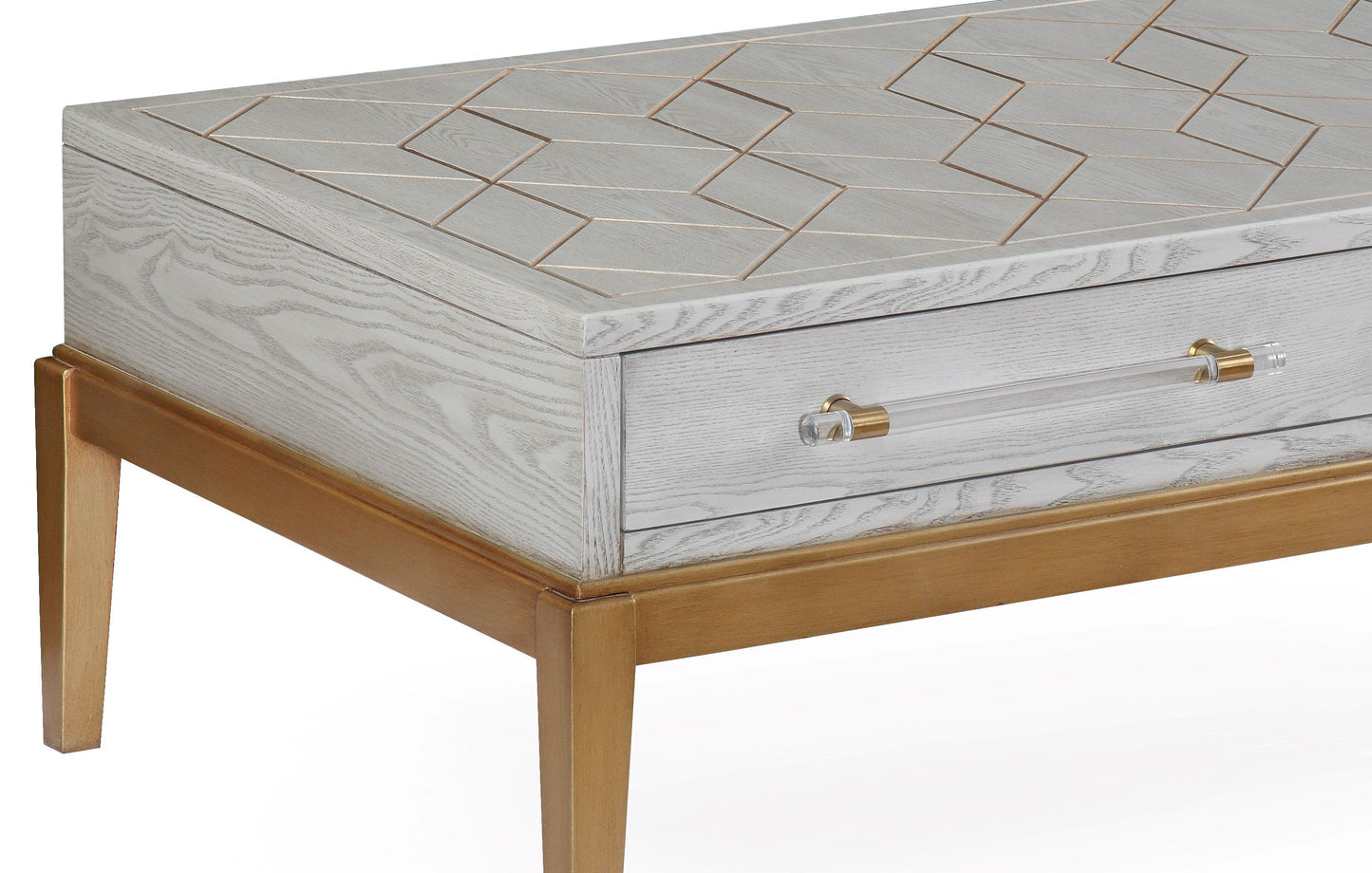 Perrine - Rectangle Cocktail Table - Silver