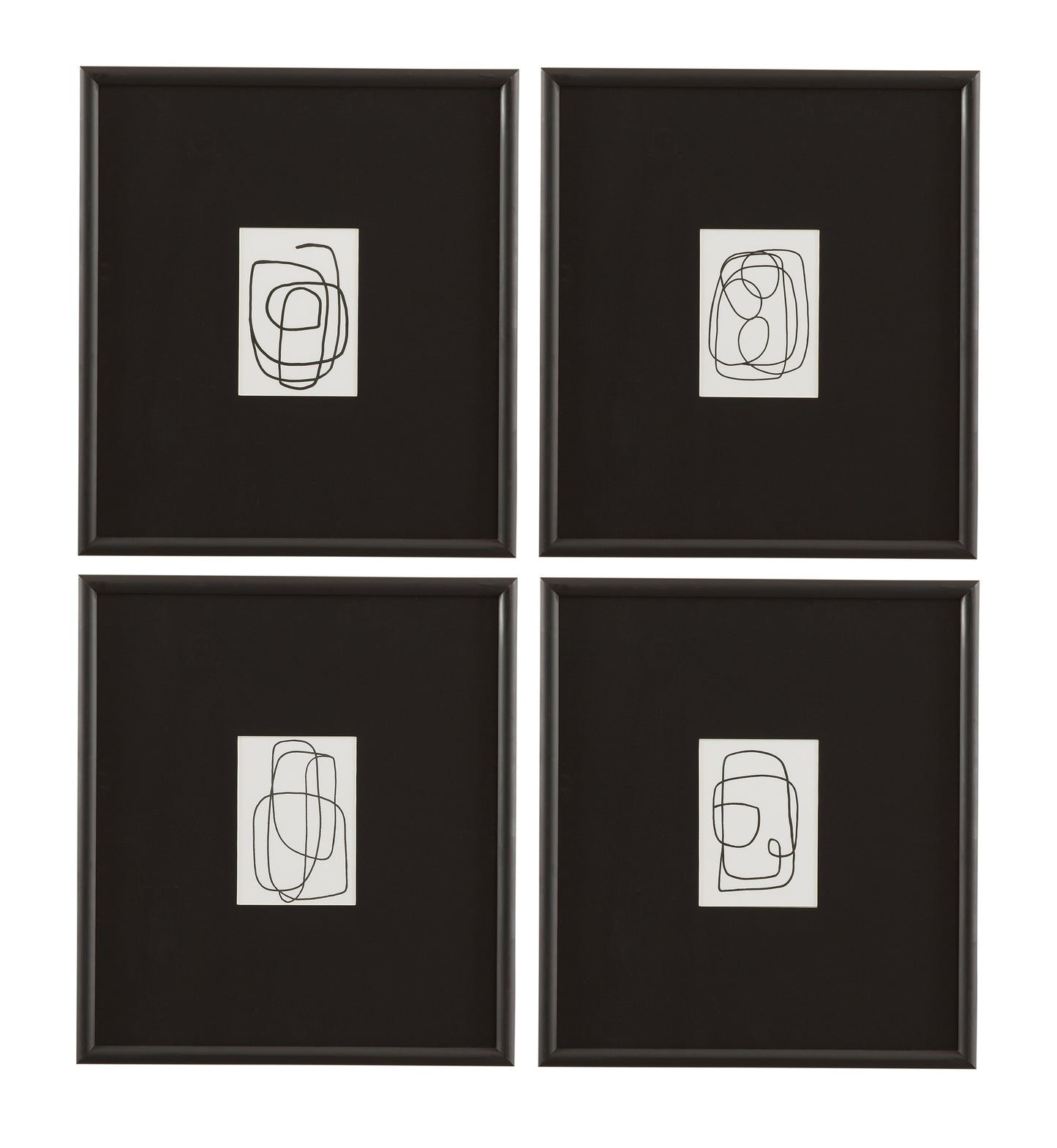 Form Study XII Framed Print - Black