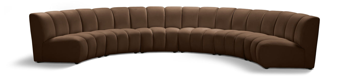 Infinity - 6 Piece Velvet Modular Sectional